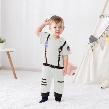 Baby Boy Jumpsuit Printed Patterns Baby Bodysuit Outfit Stylish Toddler Outfit Baby Astronaut Costume For