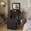 ELECWISH Dressing Table Set LED Mirror Vanity Makeup Desk Side Panel 2 Drawer 4