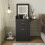 ELECWISH Dressing Table Set LED Mirror Vanity Makeup Desk Side Panel 2 Drawer 6