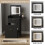 ELECWISH Dressing Table Set LED Mirror Vanity Makeup Desk Side Panel 2 Drawer 7