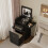ELECWISH Dressing Table Set LED Mirror Vanity Makeup Desk Side Panel 2 Drawer 1
