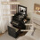 ELECWISH Dressing Table Set LED Mirror Vanity Makeup Desk Side Panel 2 Drawer 8