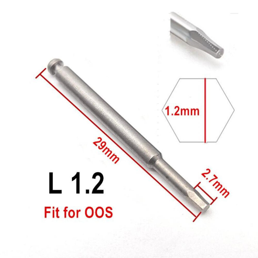 (1 piece L1.2 for OOS) Dental Implant Screw Driver For Low Speed Handpiece And Convertor  Dentist Tools Shank Dia.2.35mm
