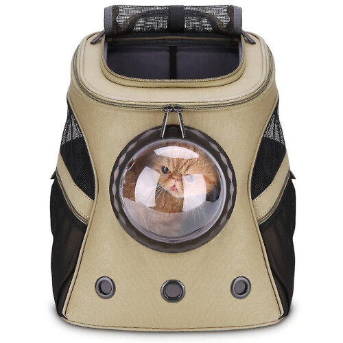 (Gold) Cat Backpack For Larger Cats