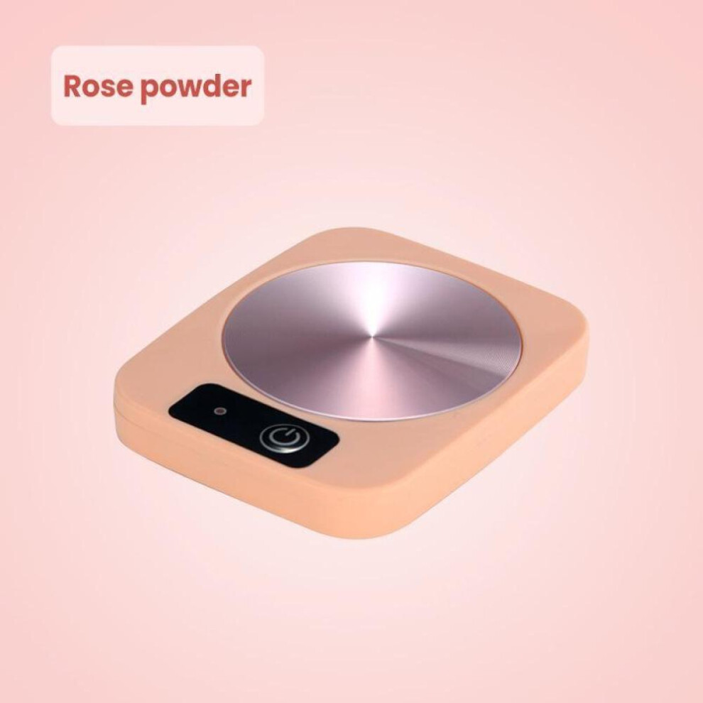 (pink, USB) 220v Mug Heater Coffee Cup Warmer Milk Tea Water Heating Pad Home Cup Heater Warm Mat 55 Constant Temperature Coaster Gift Box