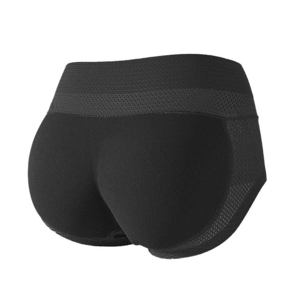 (black, L) Women Padded Push Up Panties Butt Lifter Shaper Fake Ass Buttocks Hip Pads Invisible Control Panties Briefs Underwear Lingerie