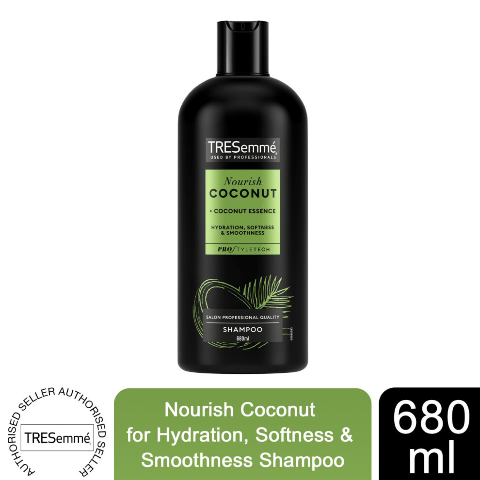 Tresemme Shampoo Nourish Coconut for Hydration, 680 ml