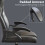 Vida Designs (Grey) Coma Racing Gaming Chair Home Office Study UKFR 8