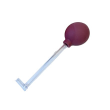 (Iron Red Flat) Portable Tonsils Stone Remover With Right Angle Tube Easy Carry Tonsillolith Stone Remover For Mouth Cleaning