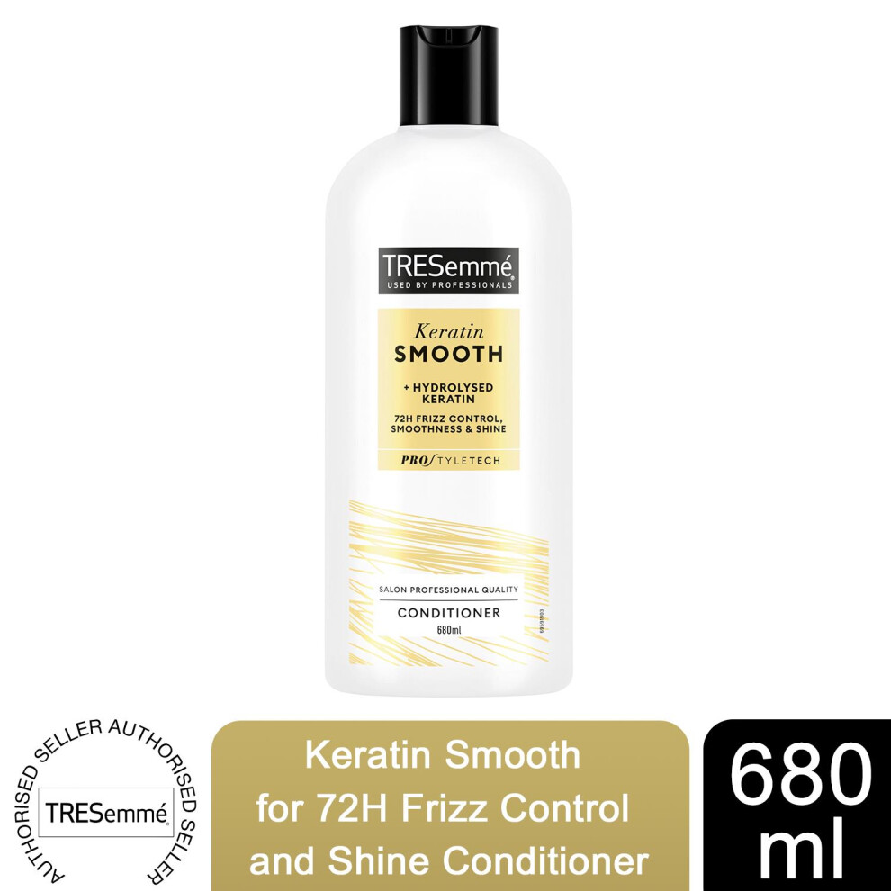 Tresemme Conditioner Keratin Smooth for 72H Frizz Control, 680ml