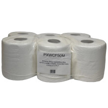 White Centrefeed 50m Hand Towel 1 x 6 Rolls (1,800 Sheets)