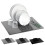 GEEZY GEEZY Microfibre Dish Drying Mat with Dish Drainer 50x38cm Kitchen Cutlery Drying Mat 1