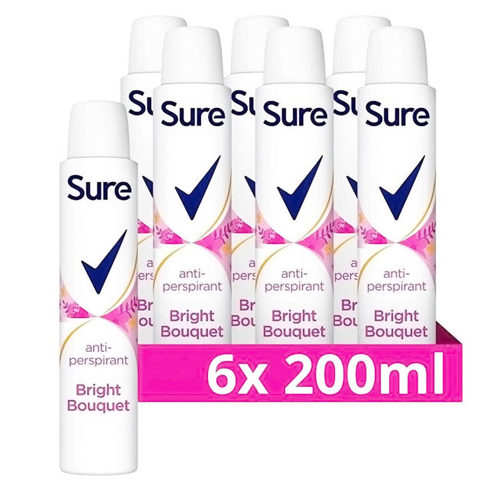 Sure Bright Bouquet Anti-Perspirant Deodorant, 6 x 200ml