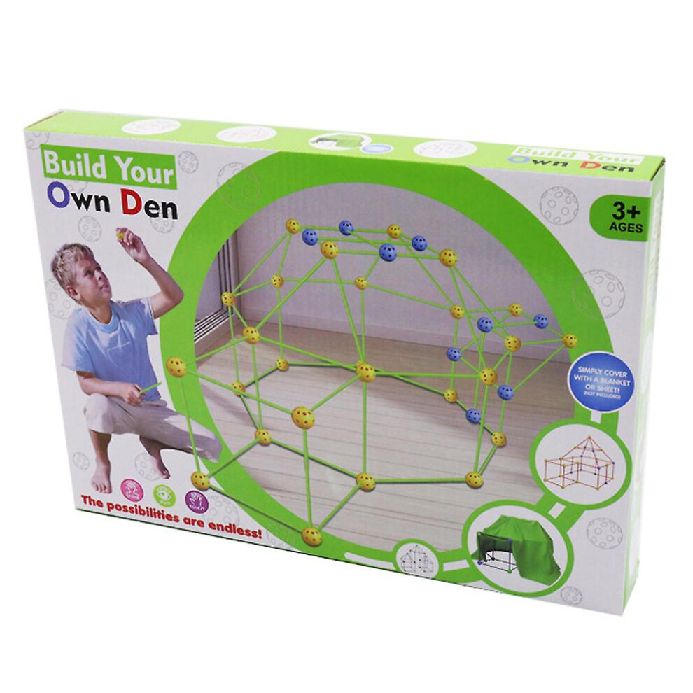 Build Your Own Den 87 Piece Set Kit Diy Play Toys For Kids Gifts-image-OPC-PFSYYRK-NEW
