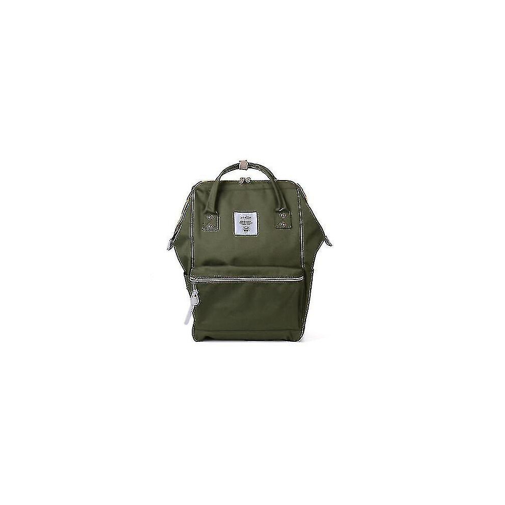 (14 inches, Army Green) Anello Brand Women's Backpack Large Capacity Oxford Waterproof Schoolbag Anti-theft Laptop Bag Male&female Travel Knapsack-image-OPC-PFSYZ6K-NEW