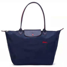 (S, Navy blue) Single Shoulder Tote Bag New Anniversary Classic Portable Dumpling Bag Single Shoulder Tote  Women"s Bag