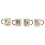URBN-CHEF 200ml Christmas Ceramic Mini Mugs Set of 4 6