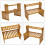2 Layers Bamboo Storage Rack Kitchen Spice Jar Seasoning Rack Decoration Organizer Shelf Home Desktop Racks 5