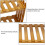 2 Layers Bamboo Storage Rack Kitchen Spice Jar Seasoning Rack Decoration Organizer Shelf Home Desktop Racks 4