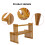 2 Layers Bamboo Storage Rack Kitchen Spice Jar Seasoning Rack Decoration Organizer Shelf Home Desktop Racks 6