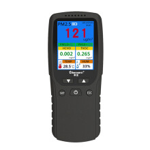 9-in-1-Luftqualitätsmonitor für den Innen- und Außenbereich, PM2.5, PM1.0, PM10, HCHO, Detektortester, Temperatur- und Feuchtigkeitssensor