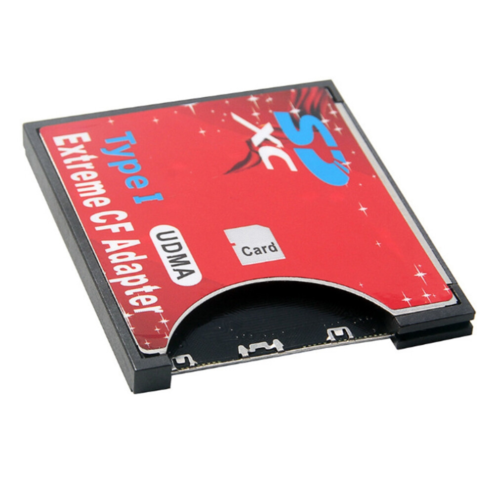 Nouveau manchon pour carte SD vers CF prenant en charge la carte SD sans fil WIFI de type i, adaptateur pour appareil photo reflex rouge