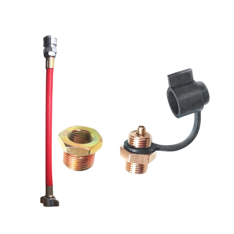 Truck Air Tank Air Intake Joint Connection Pipe Truck Air Pipe Truck Trailer Air Tank Dust Blowing Kit Red 4763973153642