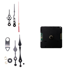 Radio Controlled Silent DIY Clock Movement Mechanism Kit DCF Signal Mode with 2 Sets Hands Repair Replacement