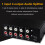 1 in 4 Out Stereo Signal Source Splitter Audio Frequency Signal Distribute Device Non Consumption Output RCA Interface 6