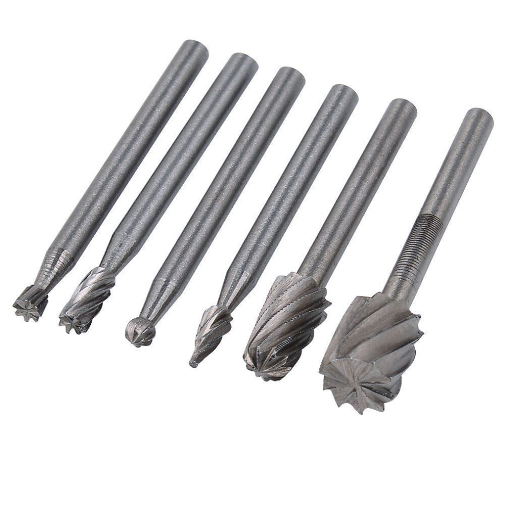 6Pcs Hss Multi Tool Burr Routing Router Bit Mill Cutter Attachment For 4763973159620