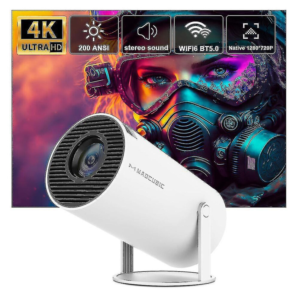 Projector 4K Android 11 Dual Wifi6 200 Ansi Allwinner H713 Bt5.0 1080P 1280*720P Home Cinema Outdoor Portable Projetor 7364071042738
