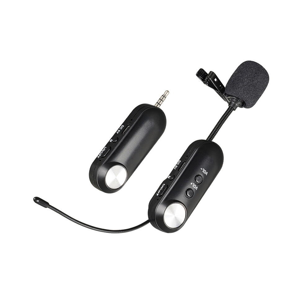 Microphone sans fil à pince pour collier, microphone pour téléphone portable, microphone pour enregistrement de caméra