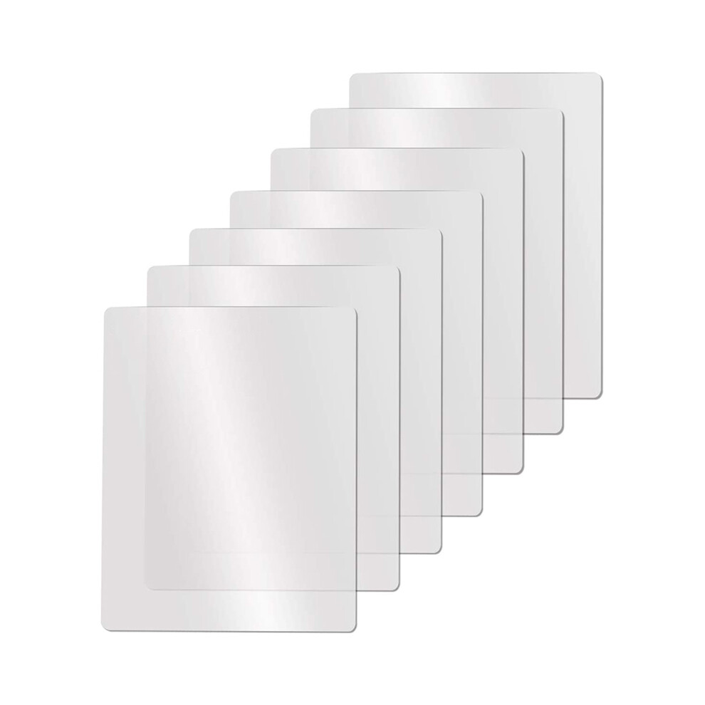 Clear Flexible Plastic Cutting Board Mats Set, Frosted Clear Kitchen Cutting Board Clear Mats 17.5 x 12 Inches, 7