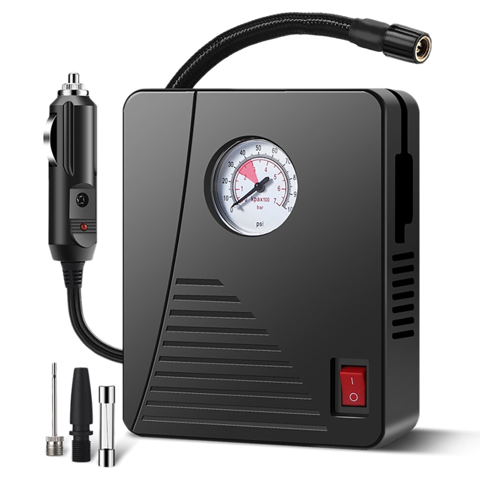 Compresseur d'air portable pour pneus de voiture, pompe à air pour pneus de voiture, moto, 100 PSI, gonflage rapide