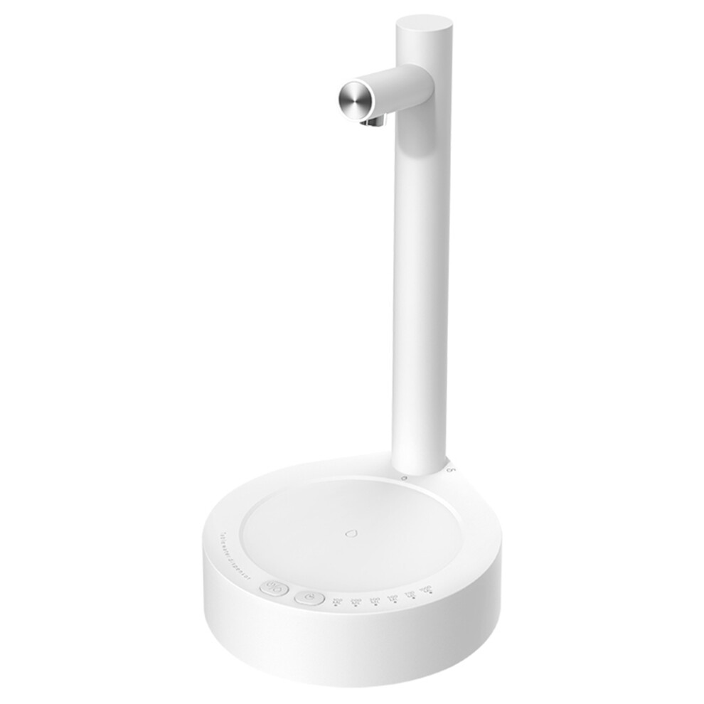 Distributeur d'eau électrique portable de bureau Pompe à eau en gallon Chargement USB Automatique 6 vitesses Blanc