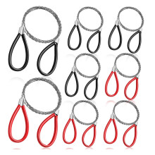 Lot de 8 scies à câble pour tuyaux en PVC, scie à fil en acier inoxydable, coupe-tuyau en PVC, outil de poche pour le camping