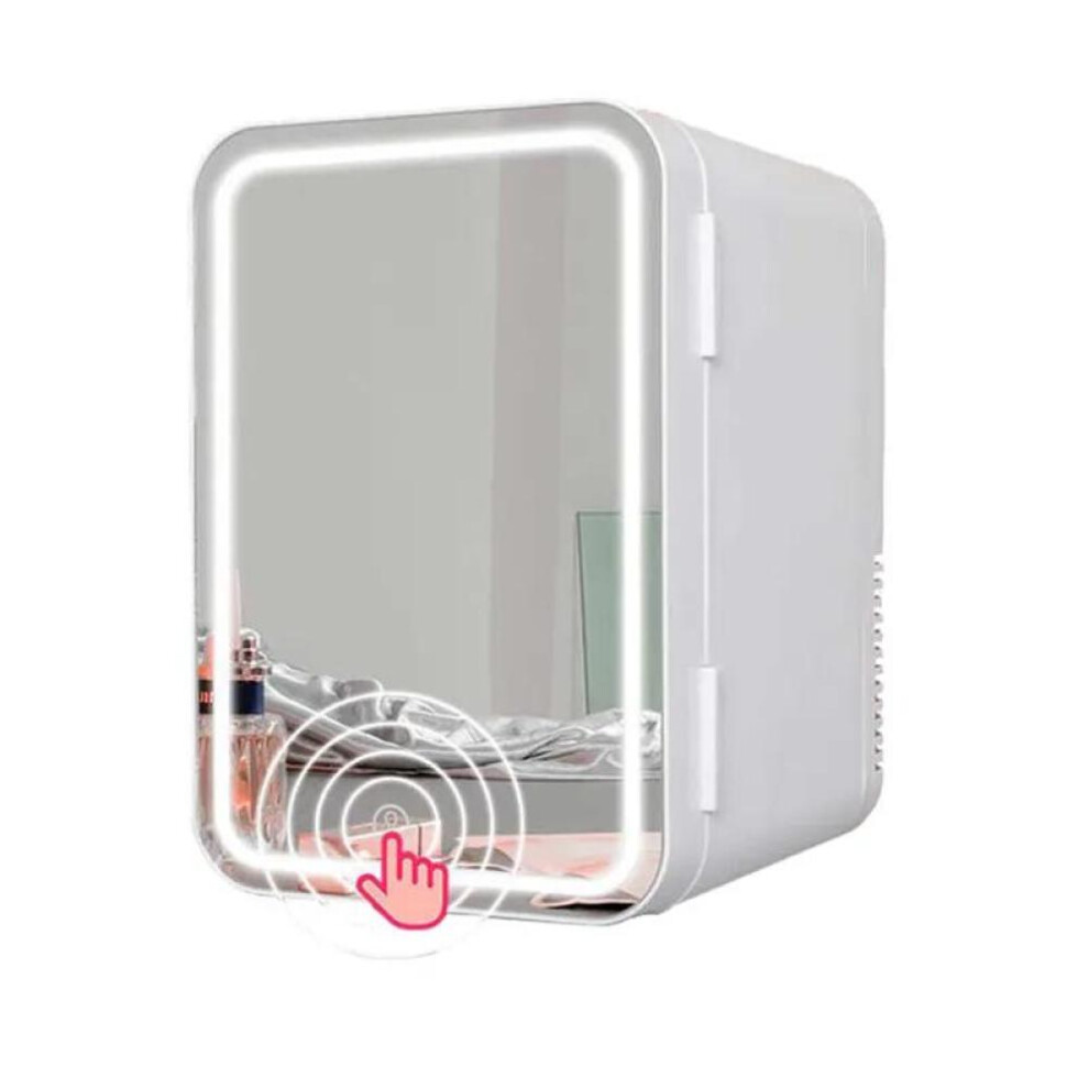 (white, EU Plug) Cosmetic Mini Fridge For Skin Care/makeup 8lportable Beauty Fridges Diy Shelves For Bedroom Dorm Office Small Refrigerator