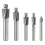 5Pcs HSS Counterbore End Mill -M8 Pilot Slotting Tool Milling Cutter Countersink End Mills 8