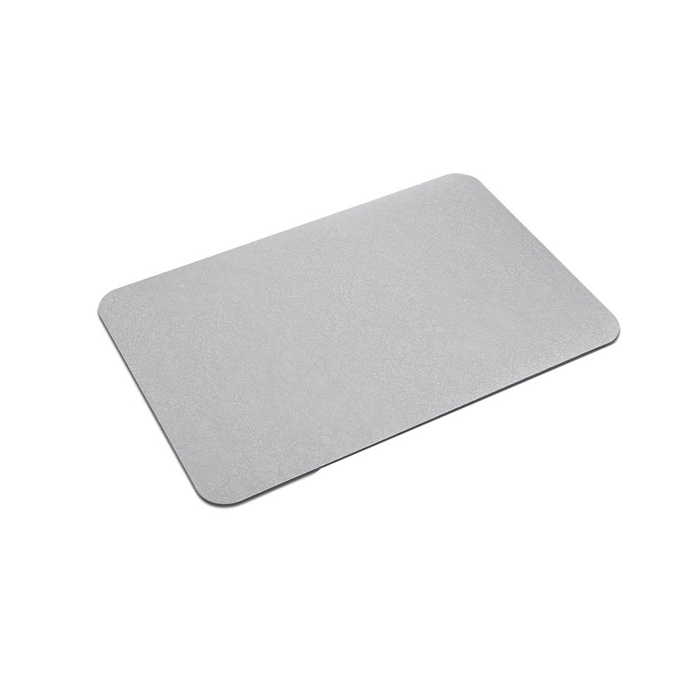 Tapis de bain en terre de diatomées Tapis de bain fin Tapis de salle de bain Super absorbant Lavable A placer sous la porte Gris