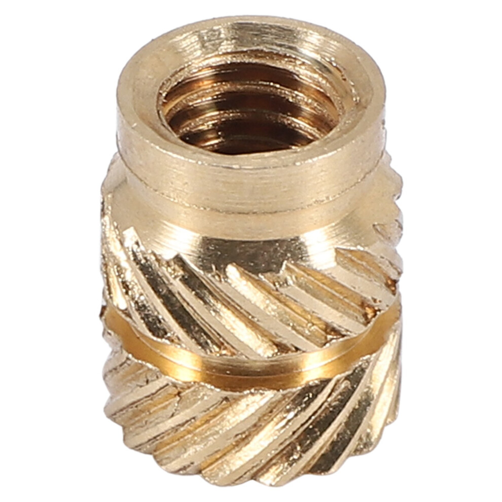 100Pcs M3 Thread Knurled Brass Threaded Heat Set Heat Resistant Insert Embedment Nut For 3D Printer 4763973179017
