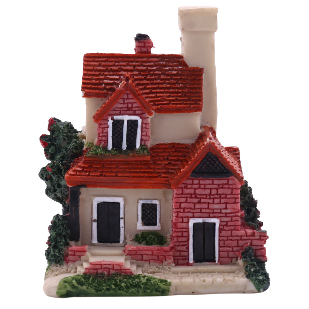 Jolie mini maison en résine, maison miniature, jardin de fées, paysage, décoration de jardin, artisanat en résine, 4 styles, couleurs aléatoires