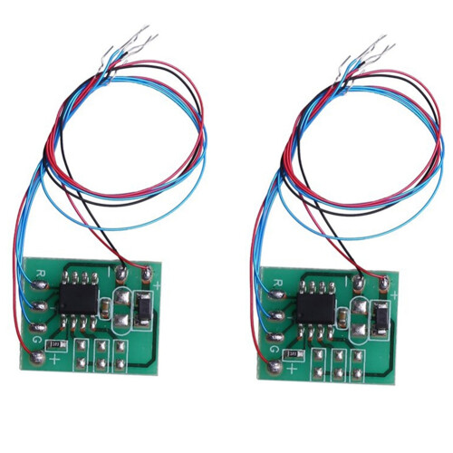 2Pcs DIY Scale Construction Sand Table Model Circuit Board Traffic Light Signal Model HO Scale Railway Miniatures