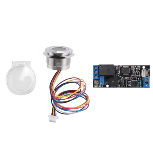 K202 DC12V Low Power Fingerprint Control Board + R503 Fingerprint Module Round Fingerprint Recognition Module 1