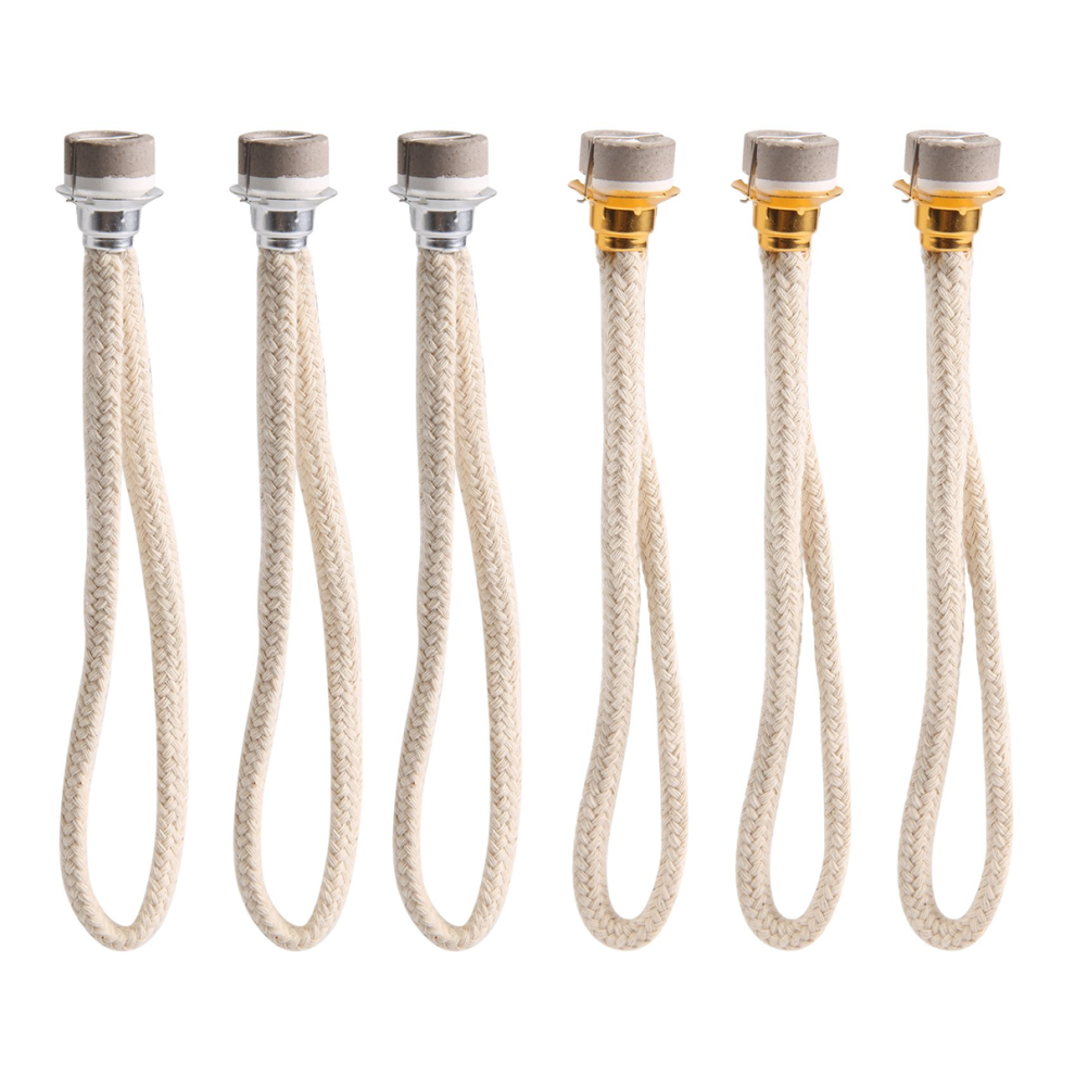 Lot de 6 mèches catalytiques de rechange pour lampe à huile, mèche de rechange pour contrôle d'air catalytique, mèche de brûleur catalytique