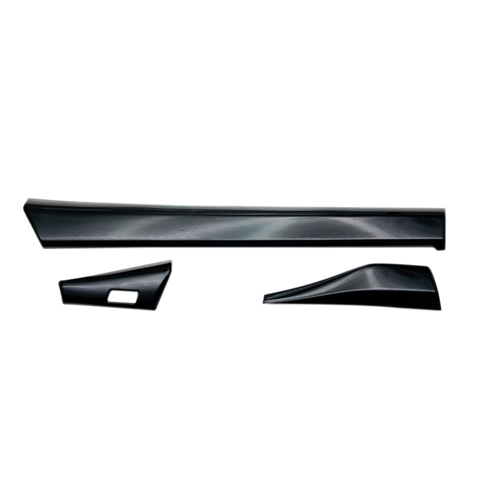 3Pcs Car Glossy Center Console Dashboard Panel Decorative Cover Trim For -V Vezel 2021 2022 Rhd Black 4763973193617