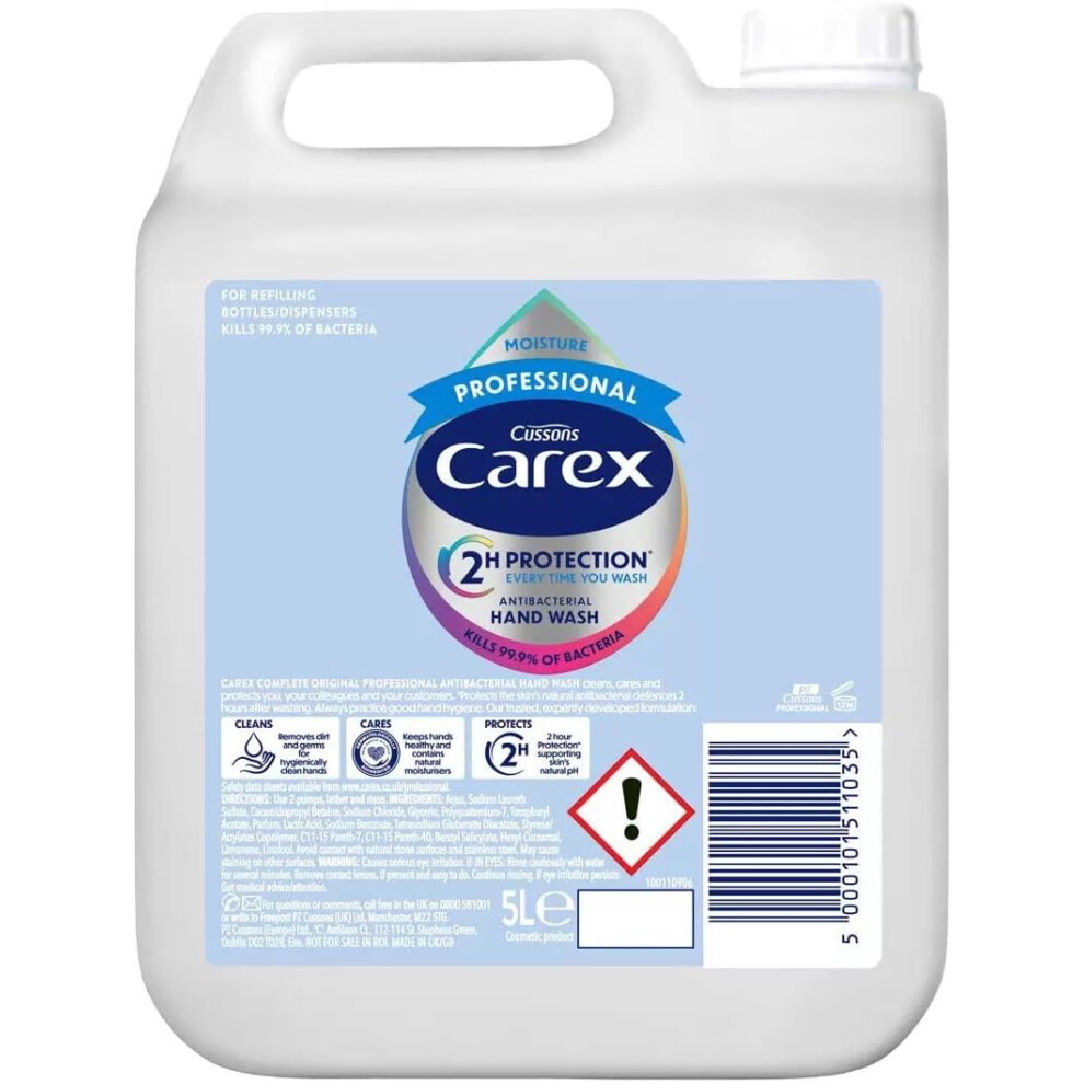 Carex Handwash Professional White Moisture Hand Wash, 5L