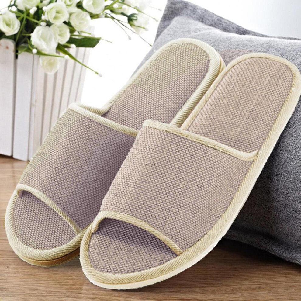(as the picture, 42-43) Womens Mens Couples Fashion Casual Home Slippers Indoor Floor Flat Shoes Sandals