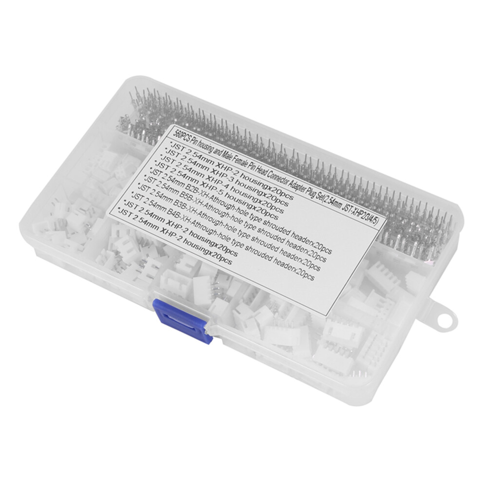 560Pc 2.54Mm Jst- 2/3/4/5 Pin Housing With 2.54Mm Jst Xh Male/Female Pin Header Kit 4763973101988