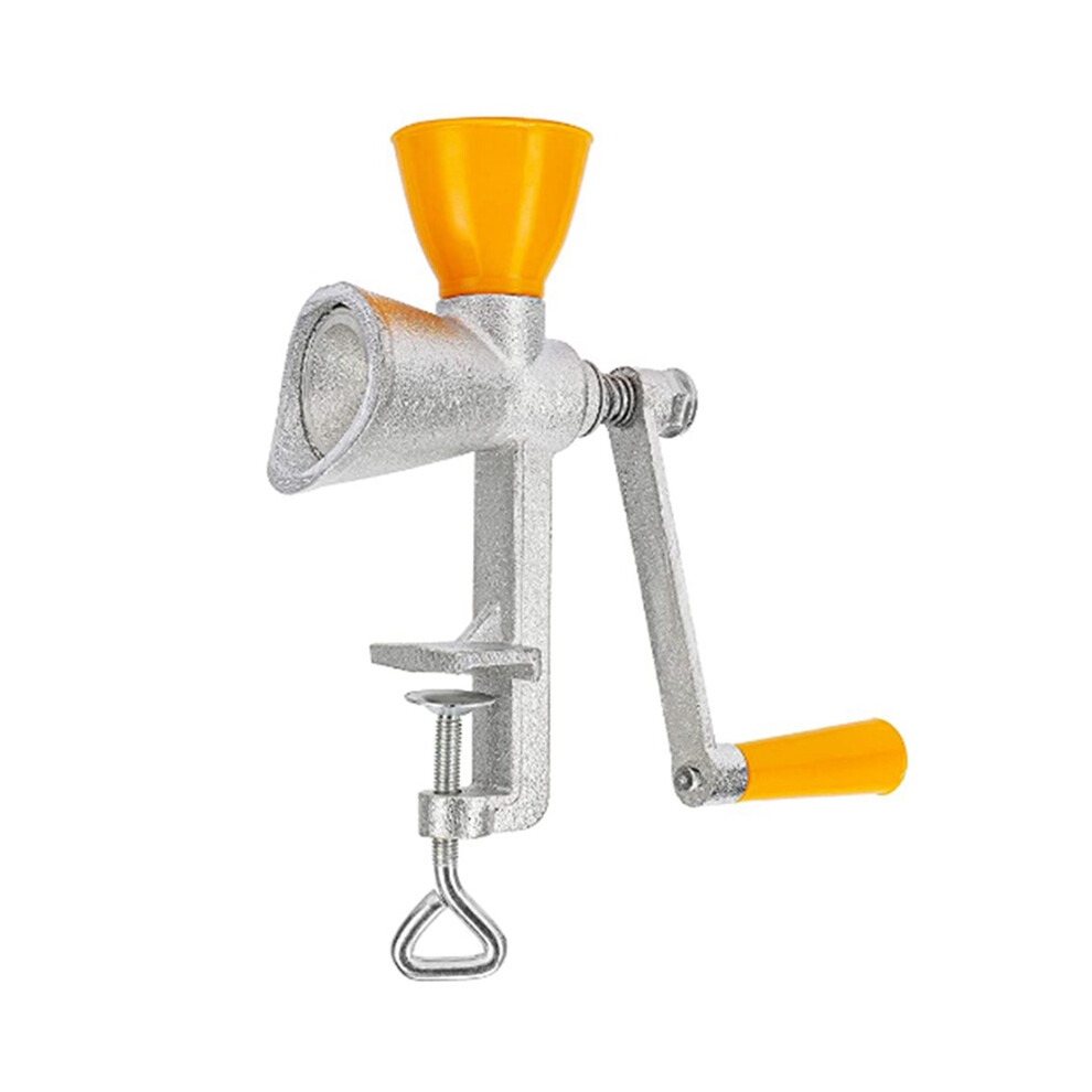 Tlily Cast Iron Hand Grinder Manual Seed Mill Spice Grinder Small Grain Mill With Plastic Hopper