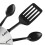16 Inch Kitchen Wall Clocks with Spoons and Forks,3D Tableware Wall Clock Room (Black) 6